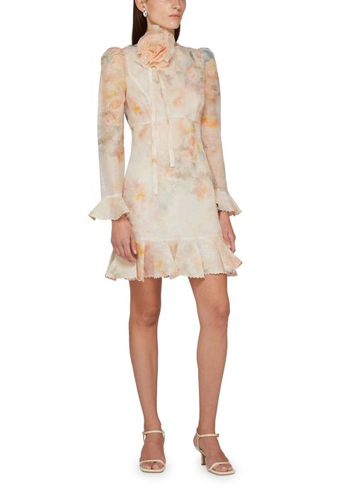 ZIMMERMANN Crush flower mini dress