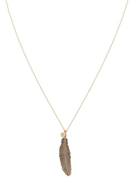 Women s Maxi Feather necklace KISMET BY MILKA 24S