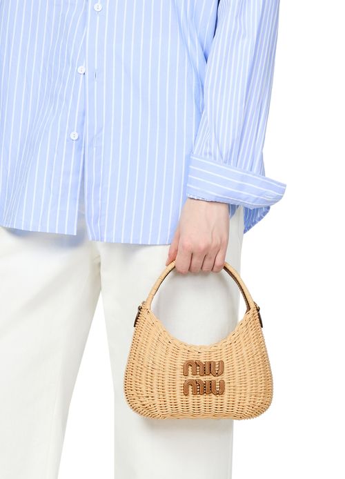 MIU MIU Wander rattan bag