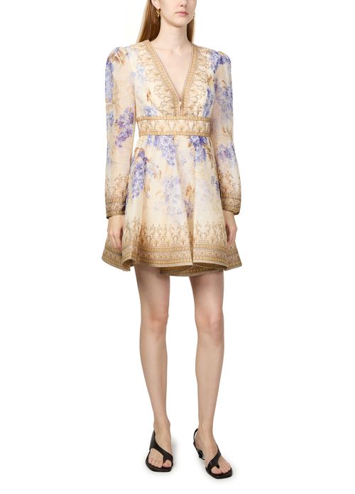 ZIMMERMANN Dawning plunge mini dress
