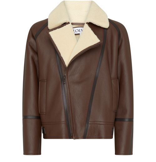 LOEWE Aviator jacket in shearling and calf