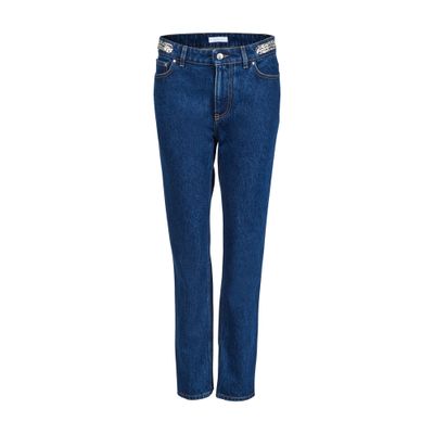 Rabanne Straight-cut Jeans In Blue