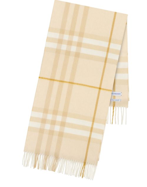 BURBERRY Check cashmere scarf