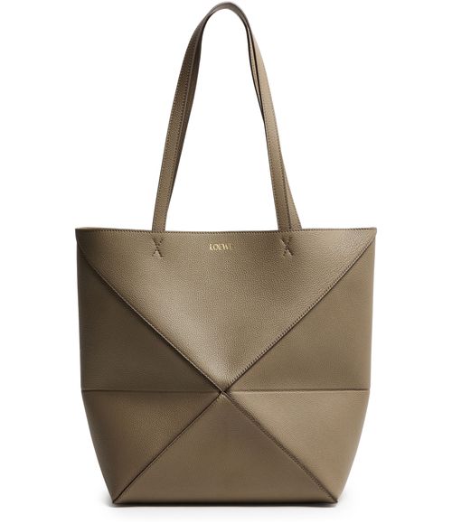 LOEWE Medium Puzzle Fold tote in soft grained calfskin