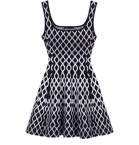 Women s Short patterned knit dress MAJE 24S