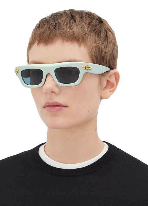 BOTTEGA VENETA Rechteckige Sonnenbrille aus recyceltem Acetat Mitre