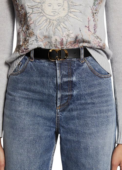 DIOR Ceinture C'est Dior en cuir de veau lisse