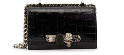 MCQUEEN Mini Jewelled Satchel bag