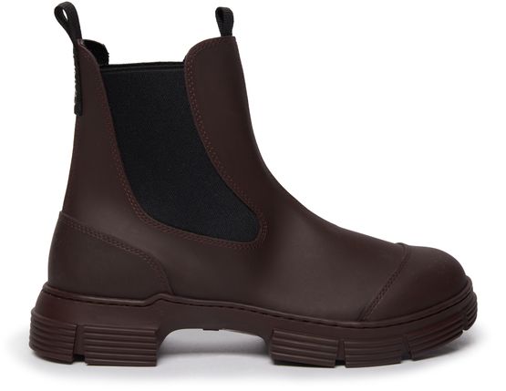 Women's Recycled Rubber City boot | GANNI | 24S
