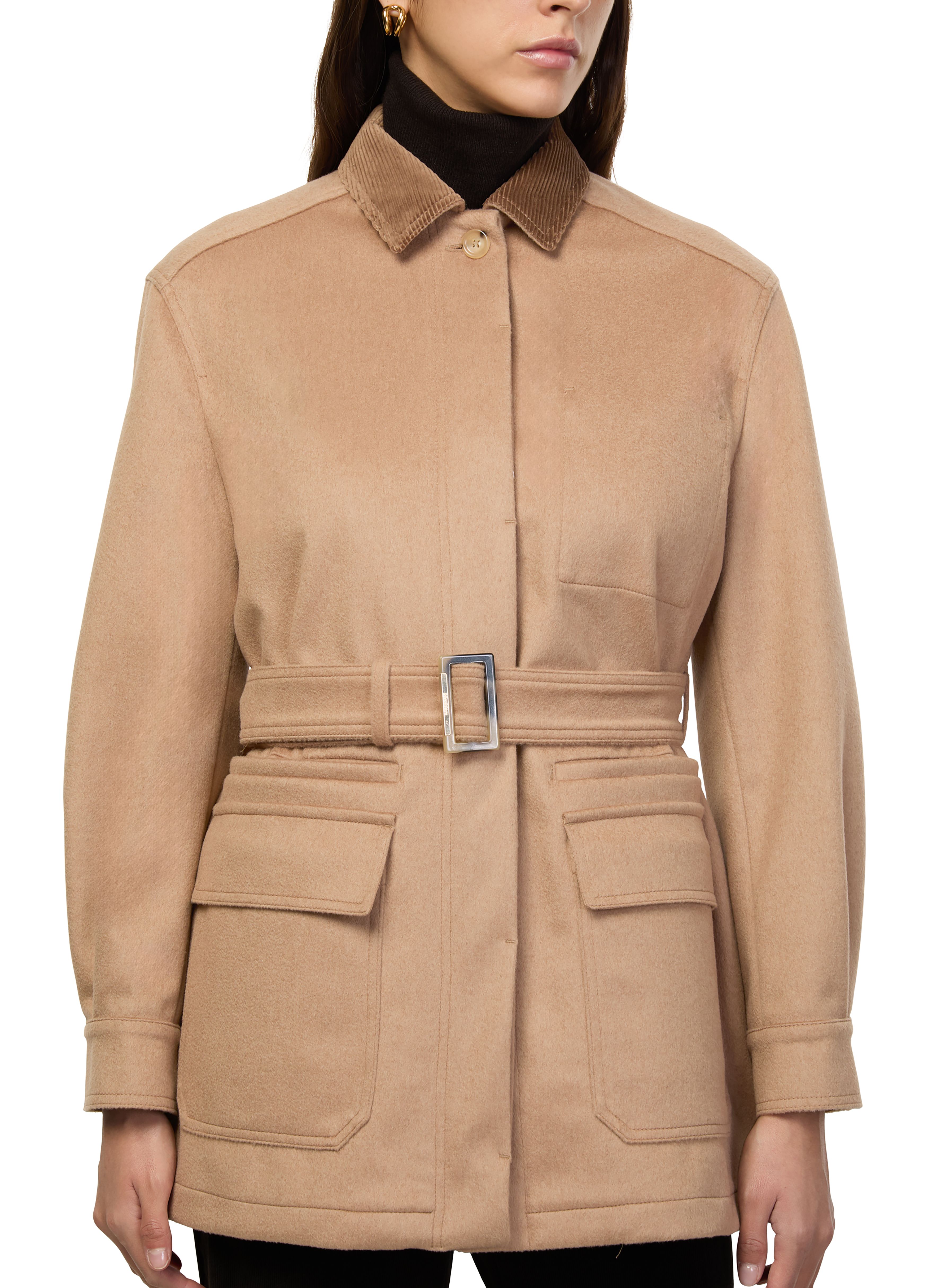 Leva belted coat thumbnail 4