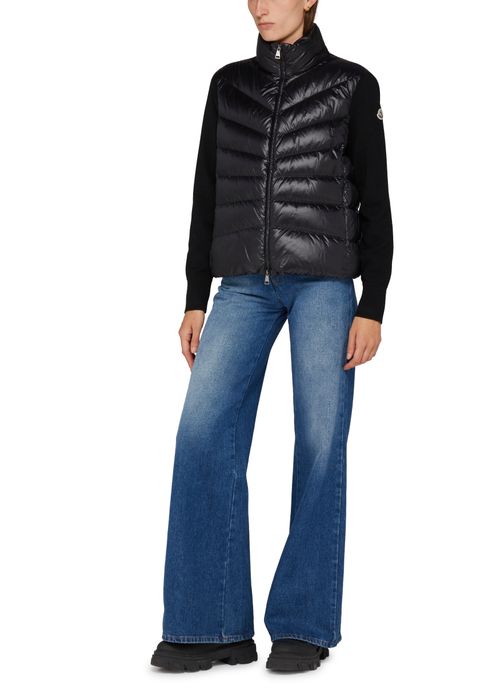 MONCLER Bi-material jacket