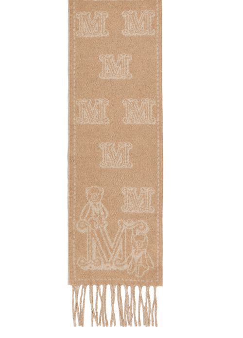 MAX MARA Wsanima logo scarf