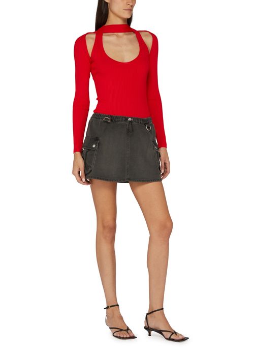COPERNI Long-sleeve cut-out knit top