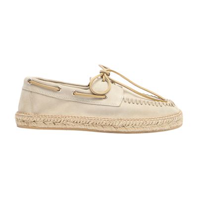 Scarosso Kai Suede Espadrilles In Beige