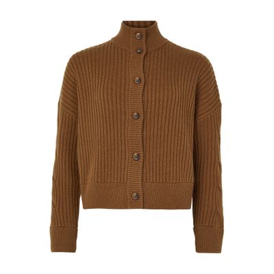 Max Mara Afelio Cardigan In Brown