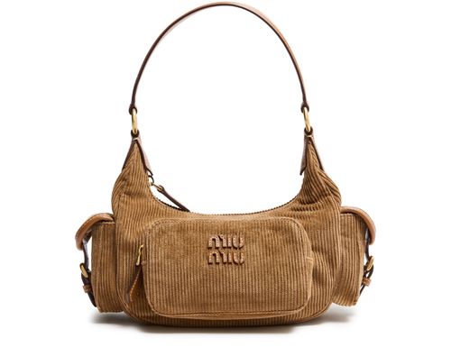 MIU MIU Corduroy bag with multiple pockets