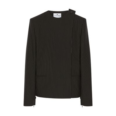 Buckle pinstripes jacket