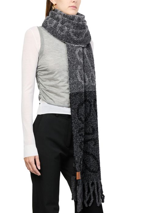 LOEWE Anagram scarf in alpaca and wool