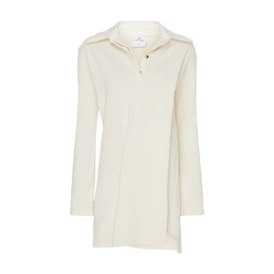 Shop Courrèges Polo Dress In Off-white