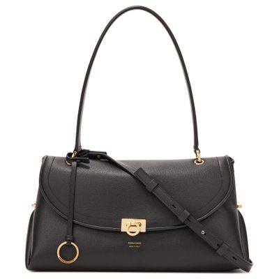 Ferragamo - Sofia 2026 Mittlere Lederhandtasche - Bags - Damen - Schwarzk - One Size - Bild 4