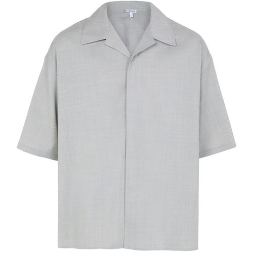 LOEWE Short sleeve shirt in wool