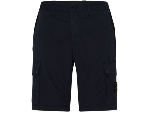 STONE ISLAND Bermuda shorts with logo patch