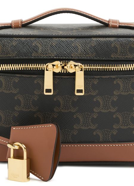 Celine vanity in Triomphe canvas and calfskin - CELINE