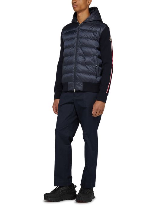 MONCLER 双材质夹克