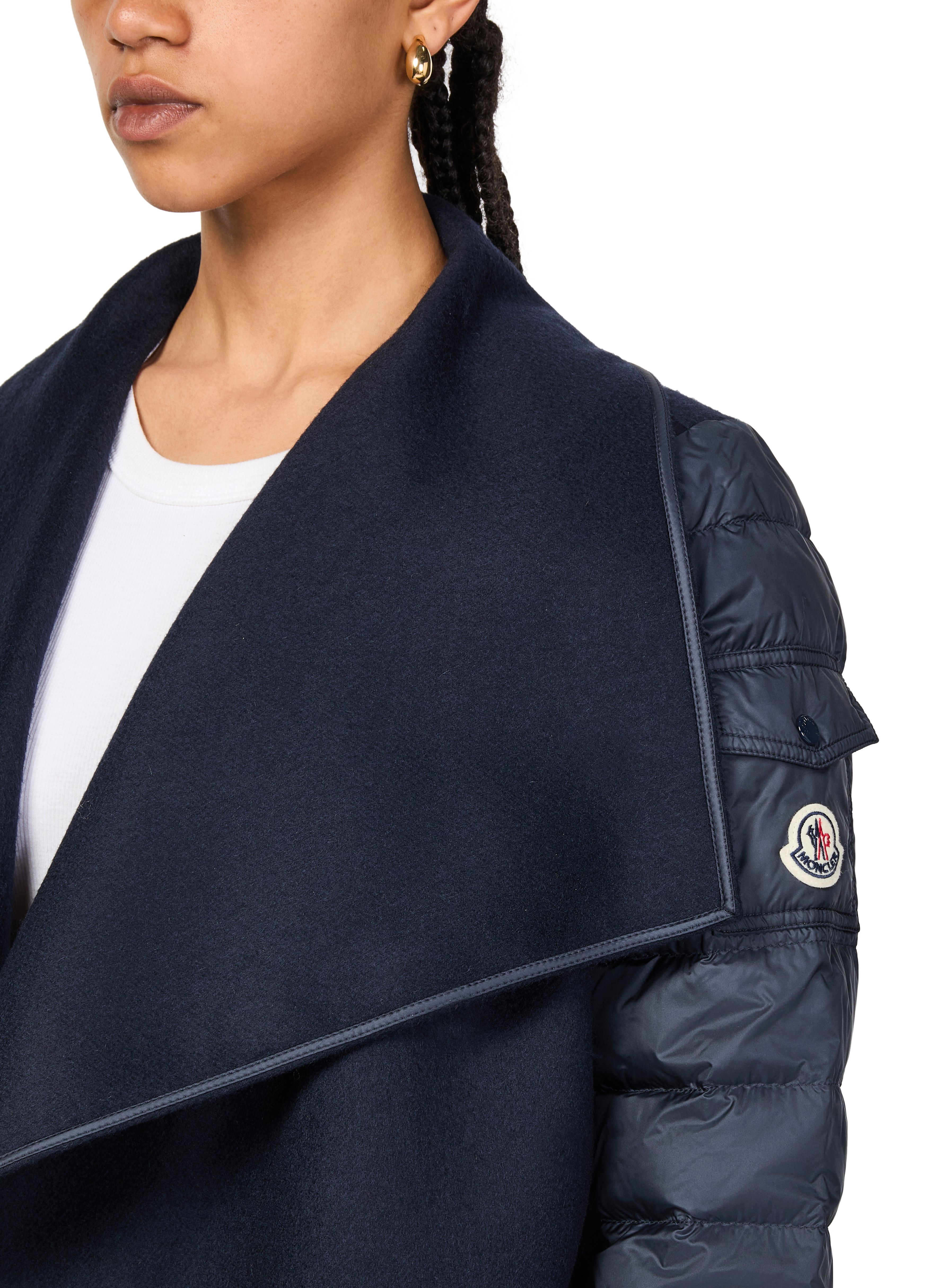 Quilted wool felt cape thumbnail 4