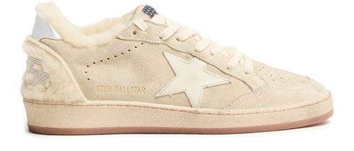 GOLDEN GOOSE Ball Star LTD aus Wildleder und Lammfell Sneakers