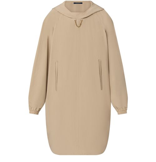 LOUIS VUITTON Batwing Sleeve Hoodie Dress
