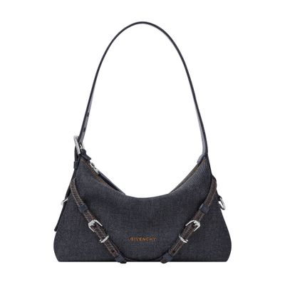 Givenchy Voyou Mini Denim Bag In Blue