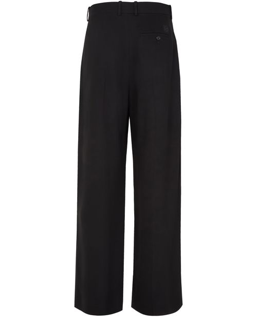 LOEWE Wide leg trousers in stretch viscose