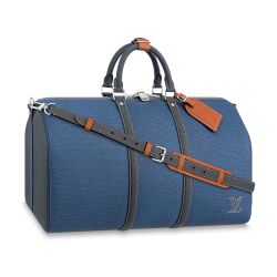 Louis Vuitton Blue Epi Keepall 50