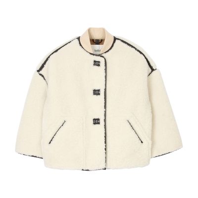 Ba&sh Ba & Sh Manteau Faxu Shearling Coat In White