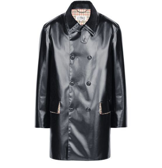 Louis Vuitton Textured Leather Peacoat