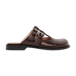 サンダル・ミュール Loewe Mule Mary Jane Campo In Pelle Campo leather mules in black - Loewe | Mytheresa