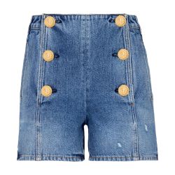 Balmain denim shorts deals