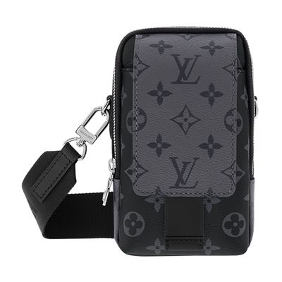 Louis Vuitton Double Phone Pouch Nm In Black