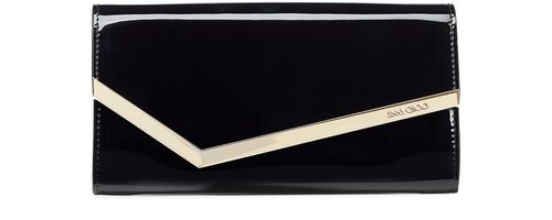 JIMMY CHOO Clutch Emmie en cuir verni