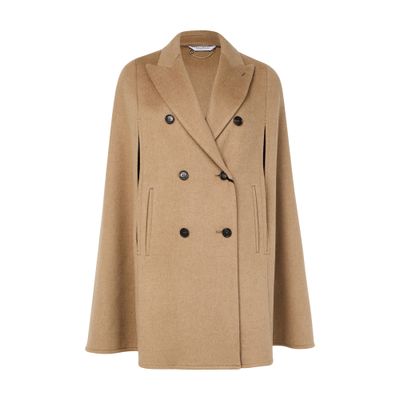 Max Mara Pordoi Cape In Brown