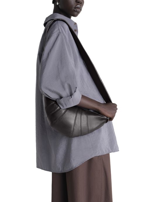 LEMAIRE Small smooth leather Croissant bag