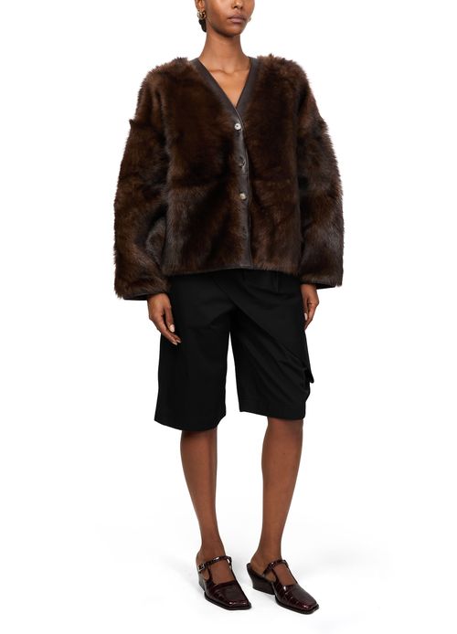 LOEWE Cardigan en fourrure