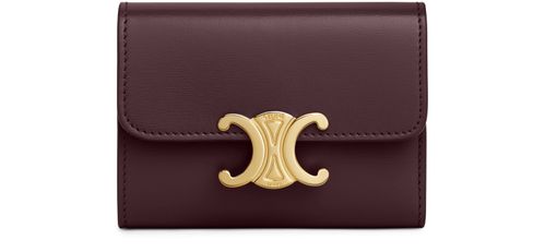 CELINE Compact wallet with coin Triomphe