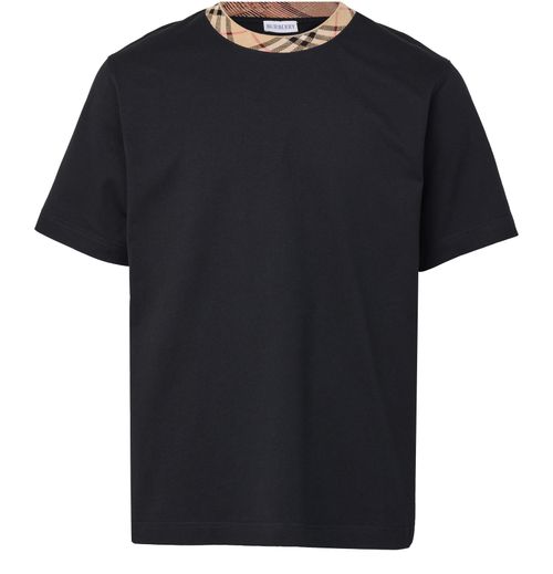 BURBERRY Check cotton t-shirt