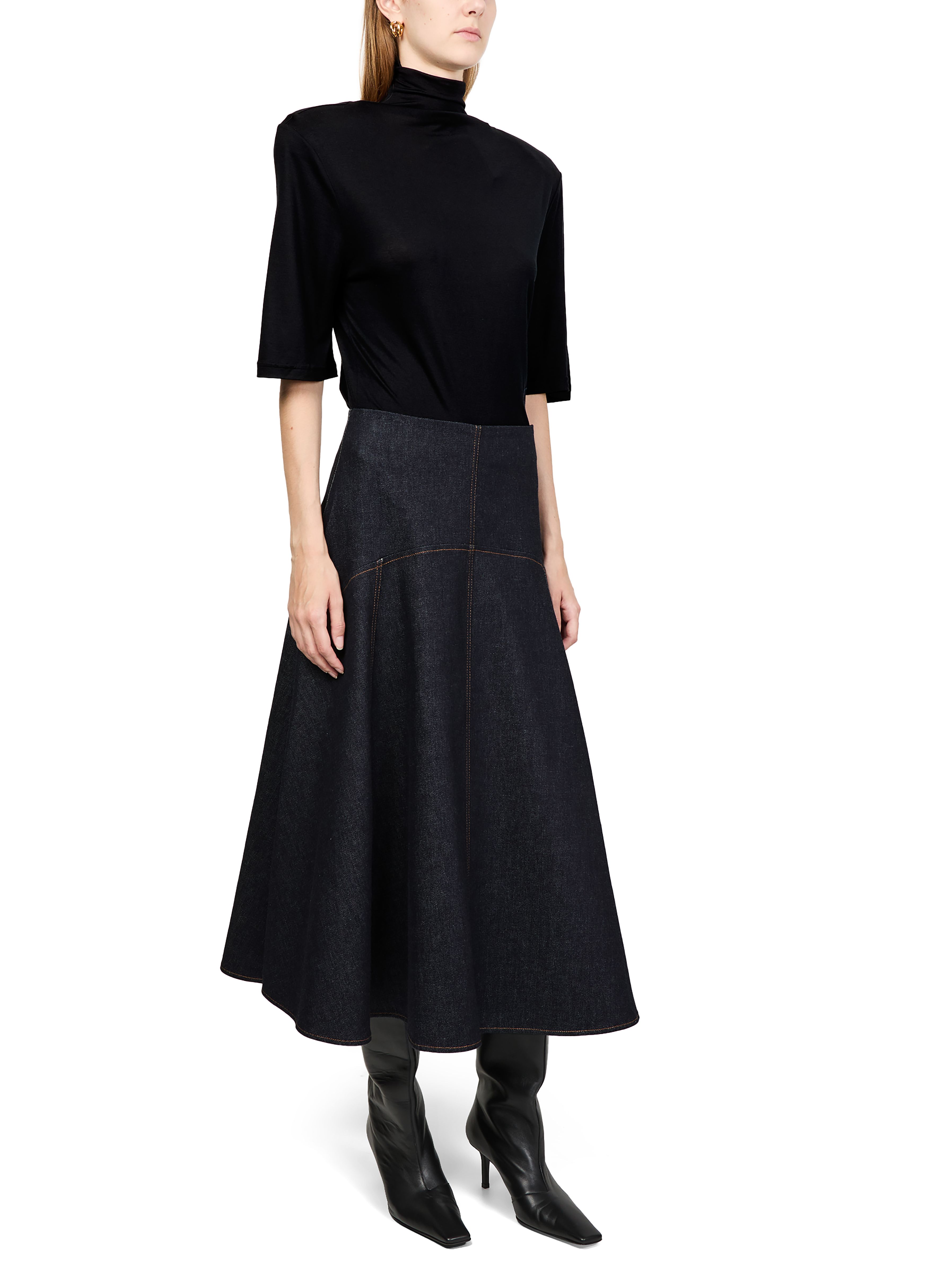 The de-Nîmes triangle skirt thumbnail 6