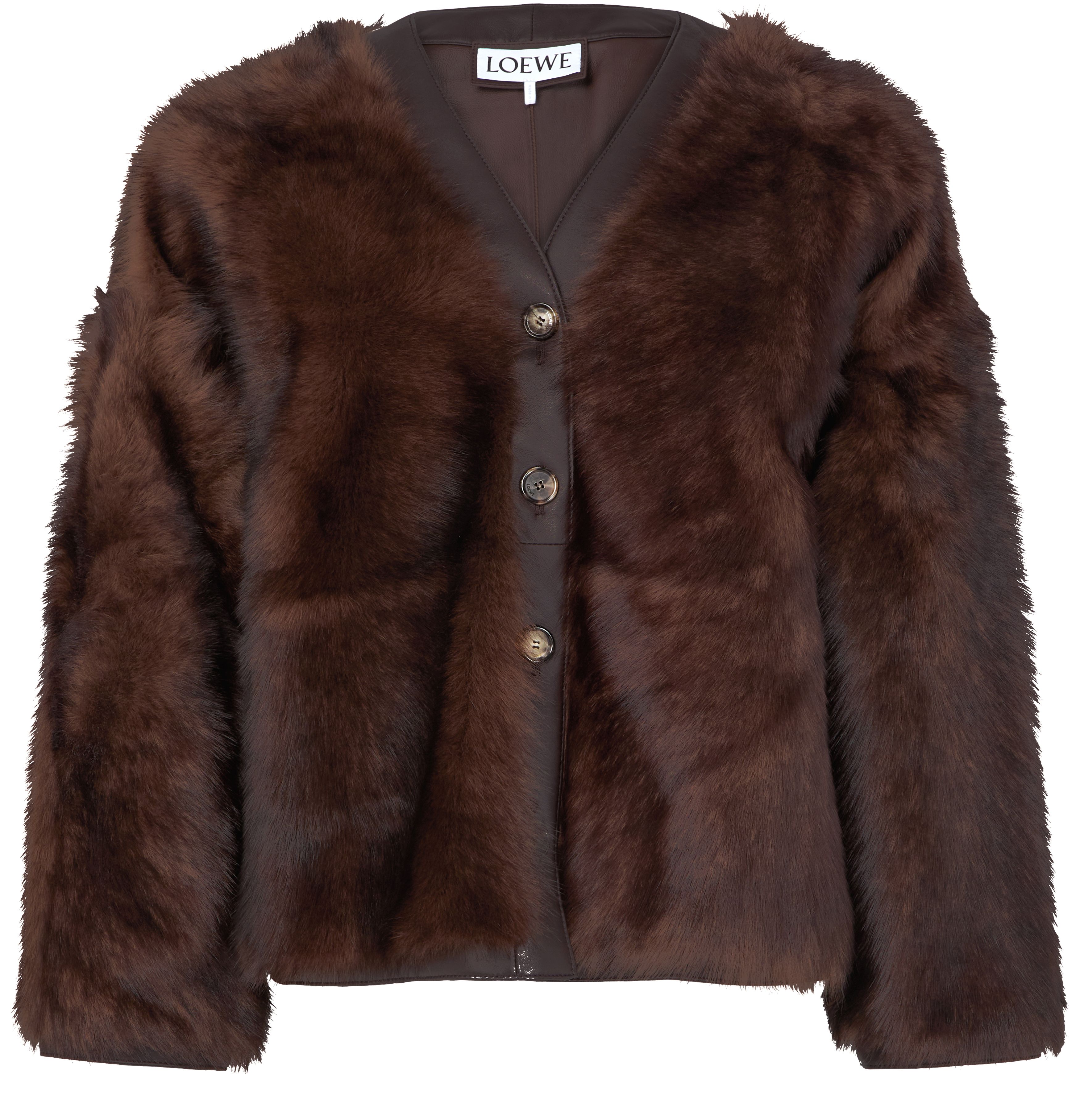 Sheepskin cardigan