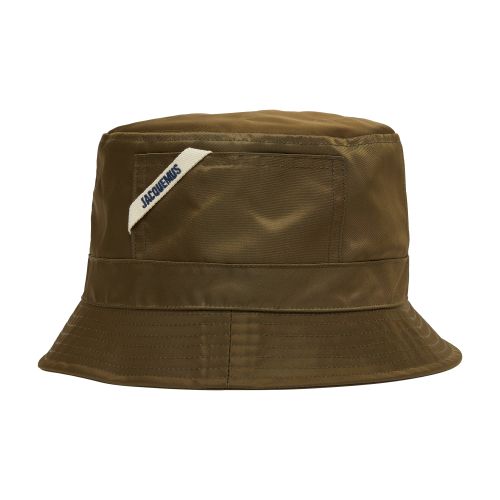 Jacquemus Khaki Le Chouchou 'le Bob Ovalie' Bucket Hat In Khaki