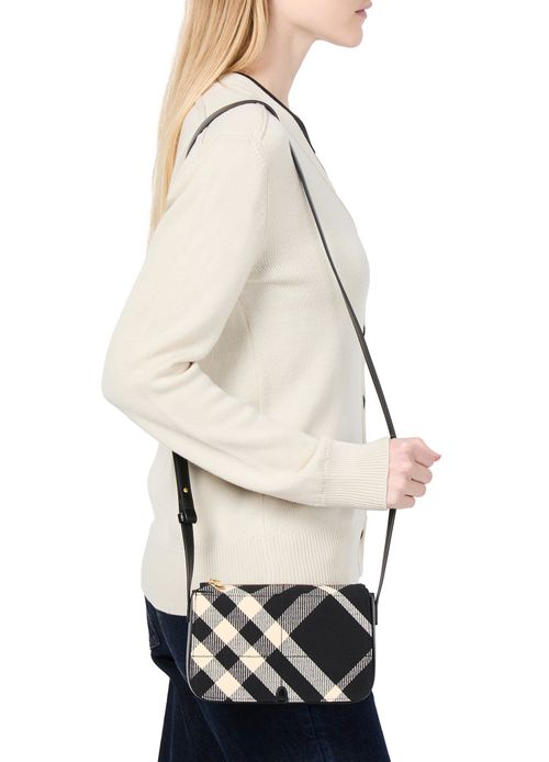 BURBERRY Snip checked shoulder bag