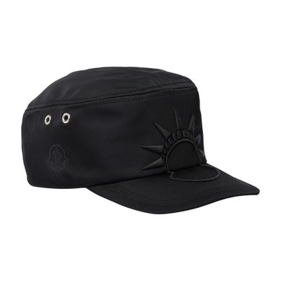 Moncler Genius X Alicia Keys - Satin Baseball Cap In Black